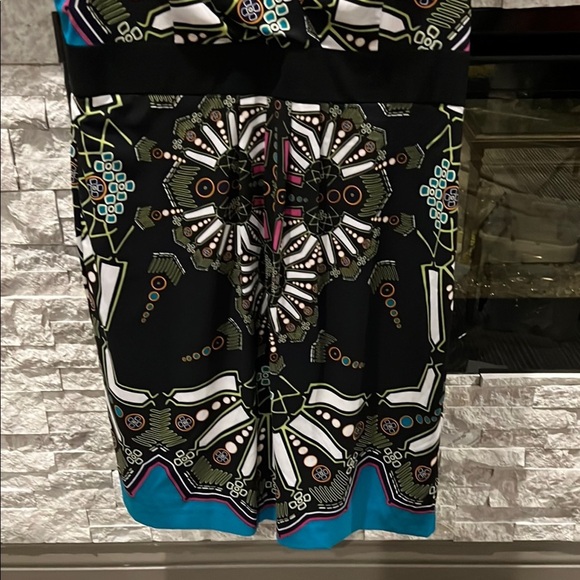 Nicole Blue black white Patterned Dress size 16 - Picture 5 of 10